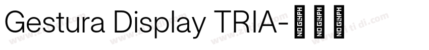 Gestura Display TRIA字体转换 Gestura Display TRIA字体转换